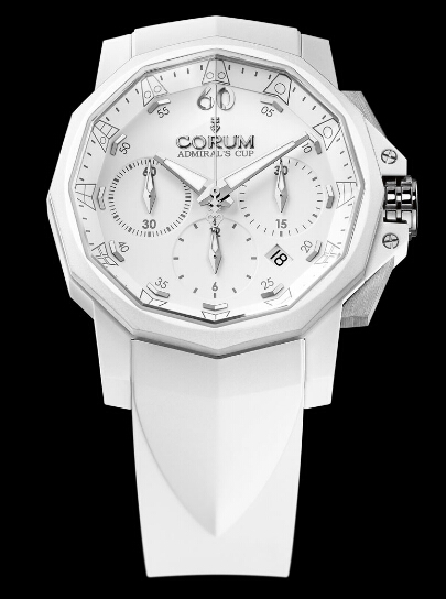 Corum Admiral's Cup Challenger 44 Chrono Rubber White Vulcanized Rubber watch REF: 753.802.02/F379 AA 31 Review